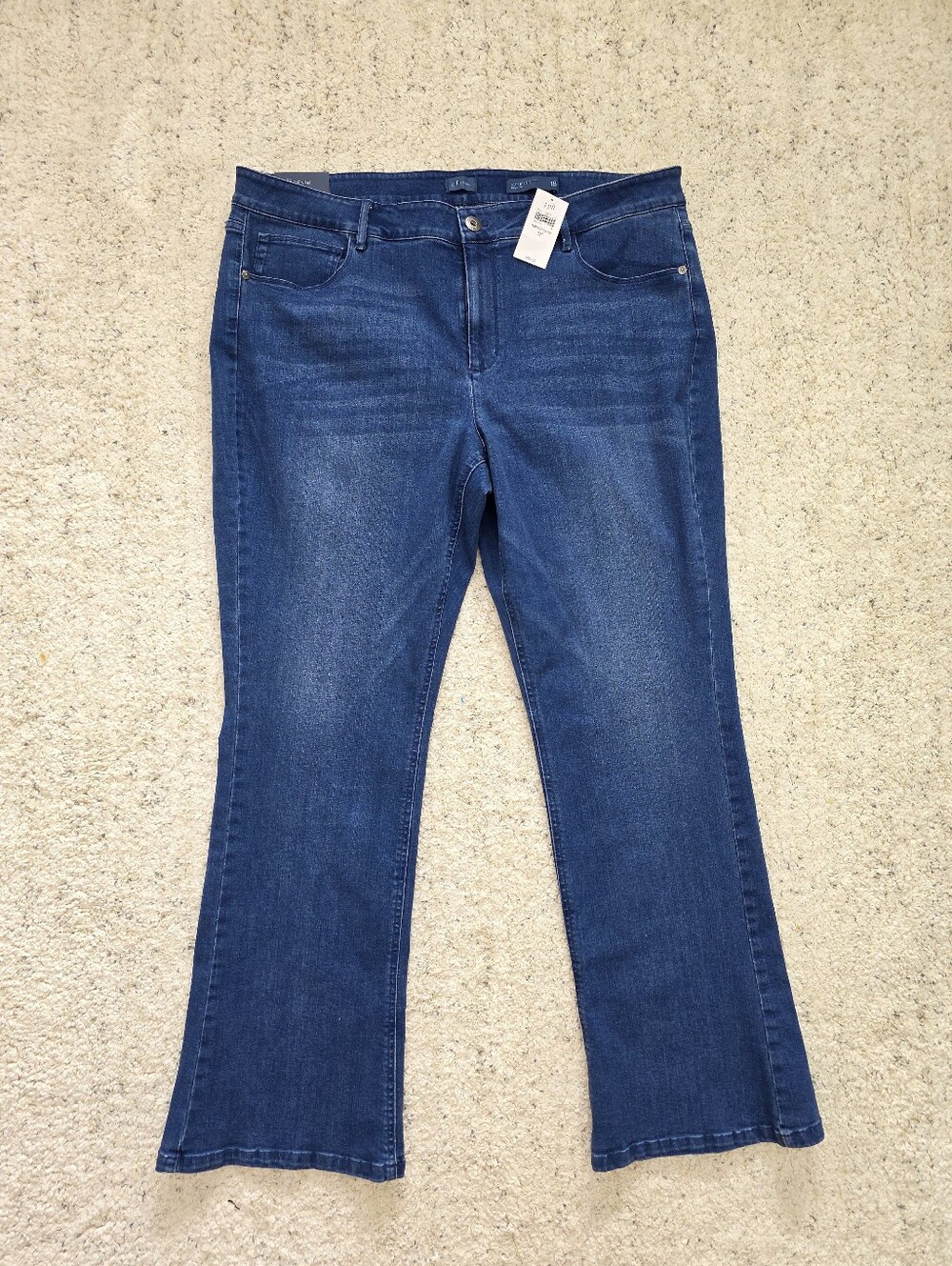J. Jill 18  Women's Dark Blue Wide-Leg Jeans